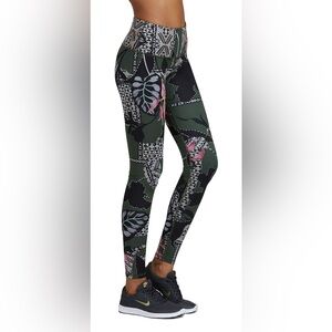 Noli Yoga High Waist Printed Leggings XS Made in USA Boutique Activewear